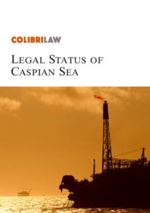Legal Status of Caspian Sea Disclaimer This Article was prepared for Colibri Law Firm. The position expressed there can not considered of any of littoral state and expresses solely the position of the authors and bears 