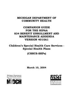 Microsoft Word[removed]SHP Benefit Enrollment v4010A1 Companion Guide[removed].