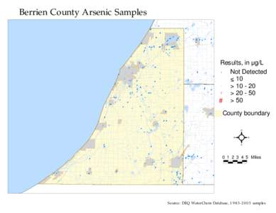 Berrien County Arsenic Samples # S # S