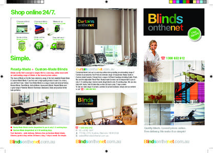 Shop online[removed]Choose a blind. Wide range. Quote online.