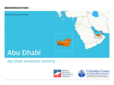 Natural Resource Funds  Abu Dhabi City Abu Dhabi