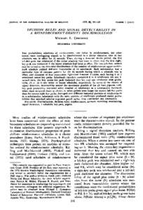 JOURNAL OF THE EXPERIMENTAL ANALYSIS OF BEHAVIOR  1979, 32, [removed]NUMBER