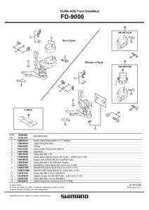 DURA-ACE Front Derailleur  FD-9000 ITEM NO.