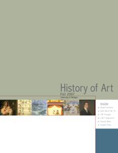 History of Art Fa ll 2007 University of Michigan  Inside