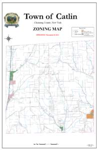 Town of Catlin Chemung County, New York ZONING MAP  Rail Road