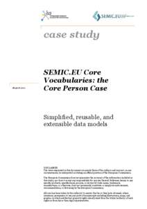 SEMIC.EU Core Vocabularies: the Core Person Case