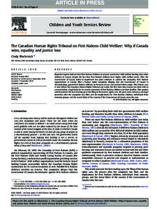 Ethnic groups in Canada / Indigenous peoples of North America / First Nations / Canadian Human Rights Commission / Minister of Aboriginal Affairs and Northern Development / Canada / Indian Act / Canadian Indian residential school system / Child protection / Americas / Aboriginal peoples in Canada / History of North America