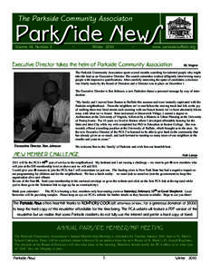 The Parkside Community Associaton  ParkSide NewS Volume 48, Number 3  •