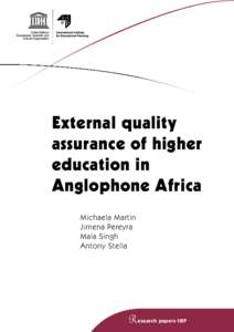 Accreditation / Education / Diploma mill / Cognition / Knowledge / Thought / UNESCO International Institute for Educational Planning / Quality assurance / Evaluation / Quality Assurance Agency for Higher Education