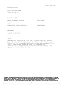 [2006] QDC 125 DISTRICT COURT CIVIL JURISDICTION JUDGE ROBIN QC  No 975 of 2006