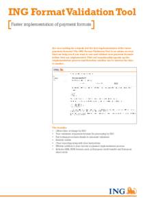 De Nederlandsche Bank / Economy of the Netherlands / Netherlands / Financial services / Payment systems / Single Euro Payments Area / ING Group