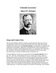 Colorado Governors Albert W. McIntire