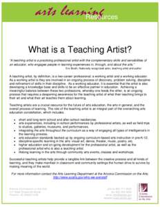 arts learning Resources      