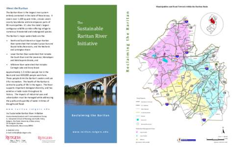 Raritan River / Millstone River / Raritan tribe / Manalapan / South River / Raritan River Project / Geography of New Jersey / New Jersey / New Brunswick /  New Jersey
