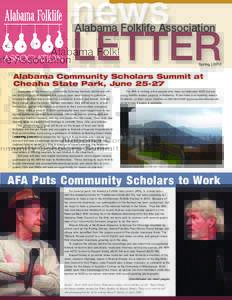 news LETTER Alabama Folklife Association Spring | 2010