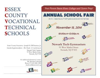 ESSEX ANNUAL SCHOOL FAIR COUNTY VOCATIONAL November 15, 2014 TECHNICAL