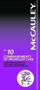 10 COMMANDMENTS THE OF PROPELLER CARE ALONG WITH ANSWERS TO