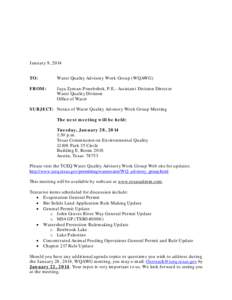 Water pollution / Water / Texas Commission on Environmental Quality / Concentrated Animal Feeding Operations / Water quality / Benbrook /  Texas / Rulemaking / Environment / Matter / Soft matter