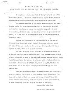 1942 Sonoma County Agricultural Crop Report