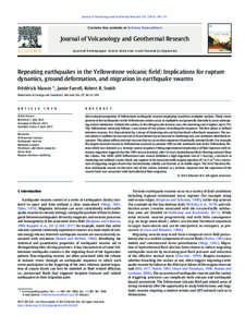 Journal of Volcanology and Geothermal Research[removed]–173  Contents lists available at SciVerse ScienceDirect Journal of Volcanology and Geothermal Research journal homepage: www.elsevier.com/locate/jvolgeores