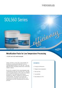 SOL560 Series  Patent Pending Front-side Paste