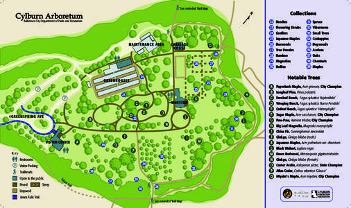 See extended Trail Map  N Cylburn Arboretum