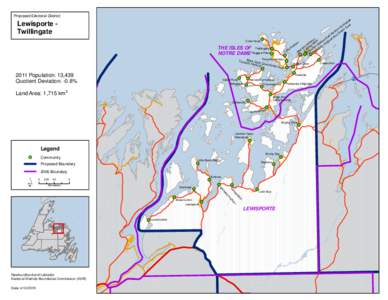 Proposed Electoral District: ide ys n n ve u o