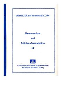 Memorandum & Article of BAIRA-1994 _App._