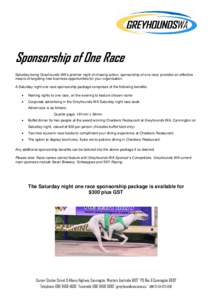 Microsoft Word[removed]Sponsorship of One Race Package.doc