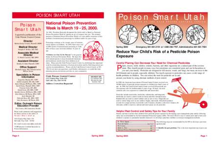 Poison Control newslette:10 AM