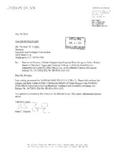 NASDAQ OMX PHLX LLC Petition for Review of Order Disapproving Proposed Rule Change to Offer a Rebate Based on Members’ Aggregate Customer Volume in Multiply-listed Options Transacted on NASDAQ OMX PHLX LLC or Its Affil