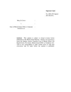 Microsoft Word[removed]Per Curiam Croce v. State.doc