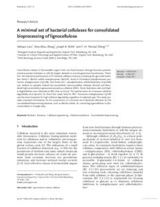 Enzymes / Ethanol / Cellulose / Polysaccharides / Cellulase / Clostridium thermocellum / Trichoderma reesei / Cellulosic ethanol / Glycoside hydrolase family 9 / Chemistry / Biology / Protein domains