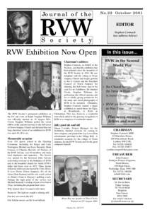 Journal of the  No.22 October 2001 RVW