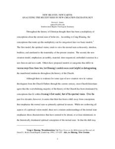 Religion / Heaven / Belief / Premillennialism / Eschatology / Seventh-day Adventist eschatology / Millennialism / Craig A. Blaising / Christian eschatology / Christian theology / Apocalypticism