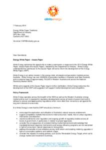 Energy White Paper - Issues Paper - Final