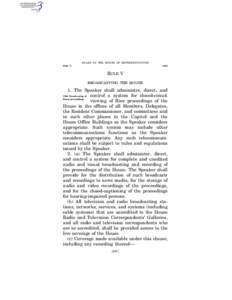 RULES OF THE HOUSE OF REPRESENTATIVES Rule V § 684  RULE V