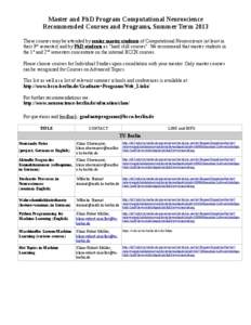 Academia / Education / WebInfo / Berlin Mathematical School / Berlin Institute of Technology