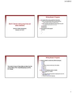 Microsoft PowerPoint - ESc101DecisionMaking.ppt [Compatibility Mode]