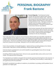 Microsoft Word - Frank Bastone - Revised in 2011