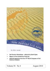 Agricultural research / Soil science / Environmental soil science / Land management / Pedology / AgResearch / Ruakura / Erosion / Invermay Agricultural Centre / Agriculture / Earth / Soil
