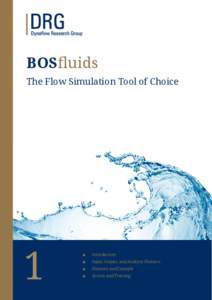 BOSfluids The Flow Simulation Tool of Choice 1  Services