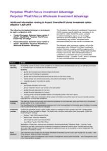 Financial services / Funds / Financial markets / Financial risk / Collective investment scheme / Derivative / Net asset value / Prime brokerage / Futures contract / Financial economics / Finance / Investment