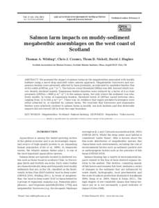 Fisheries / Marine biology / Aquaculture of salmon / Fishing in Chile / Fish farming / Dunstaffnage / Benthos / Fish / Aquaculture / Salmon