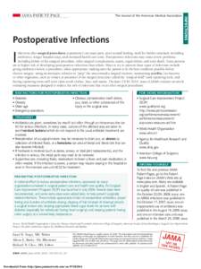 JAMA Patient Page | Postoperative Infections