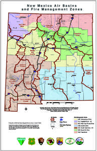 New Mexico Air Basins and Fire Management Zones Raton § ¦