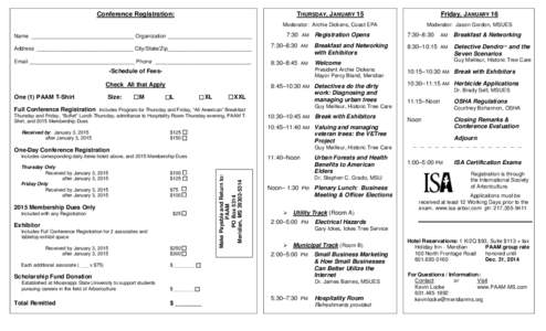 FOREST HERBICIDE SHORT COURSE