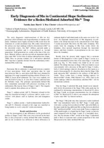 Goldschmidt 2000 September 3rd–8th, 2000 Oxford, UK. Journal of Conference Abstracts Volume 5(2), 489