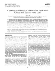 MANAGEMENT SCIENCE  informs Vol. 56, No. 10, October 2010, pp. 1815–1832 issn[removed]  eissn[removed]  10  5610  1815