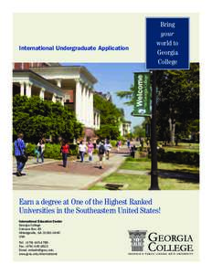 International Undergraduate Application  Bring your world to Georgia